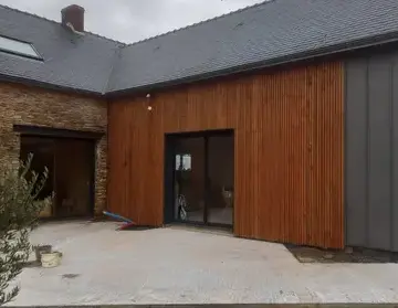 pose de bardage bois à Martigné-Ferchaud - image 2