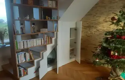 pose de bardage bois Martigné-Ferchaud-5